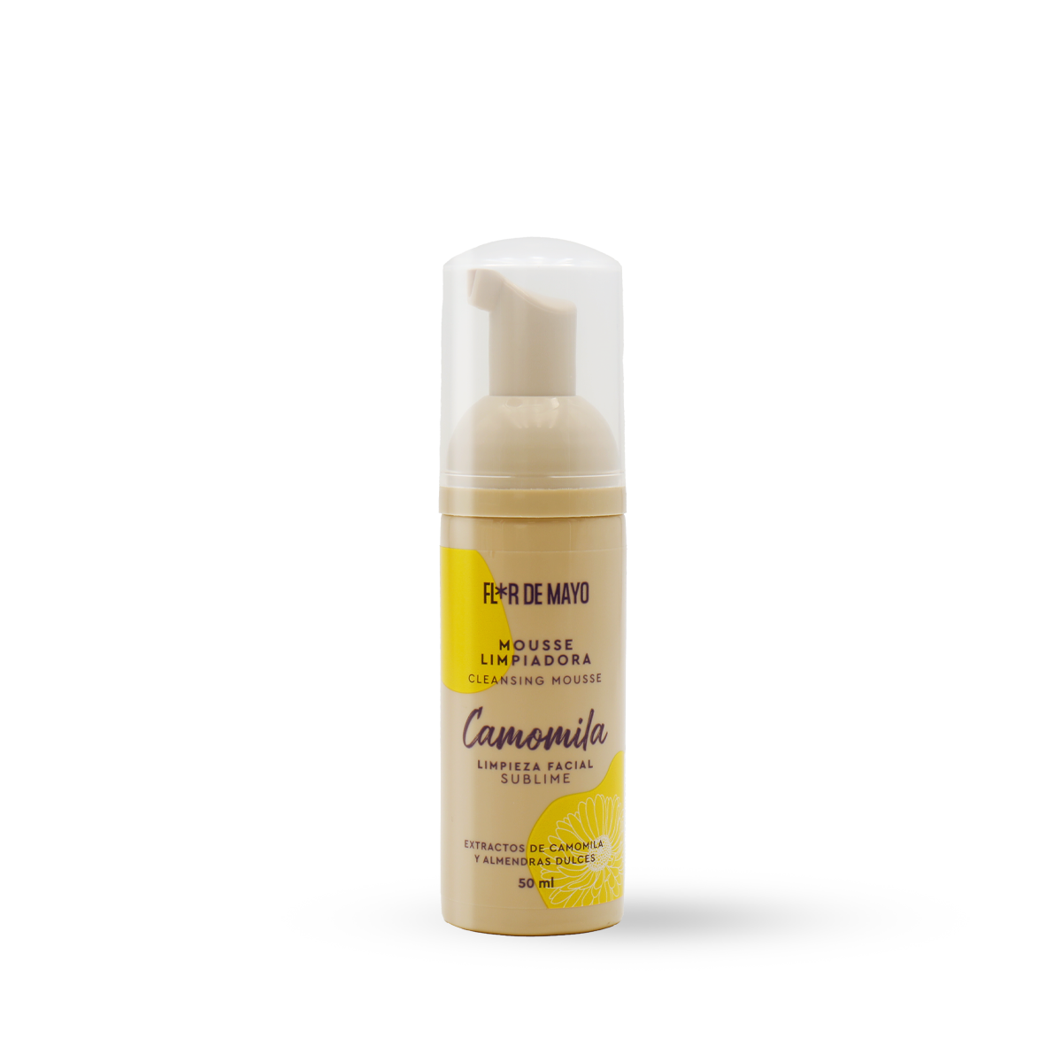Mini Mousse Limpiadora de Camomila 50ml Formato Viaje