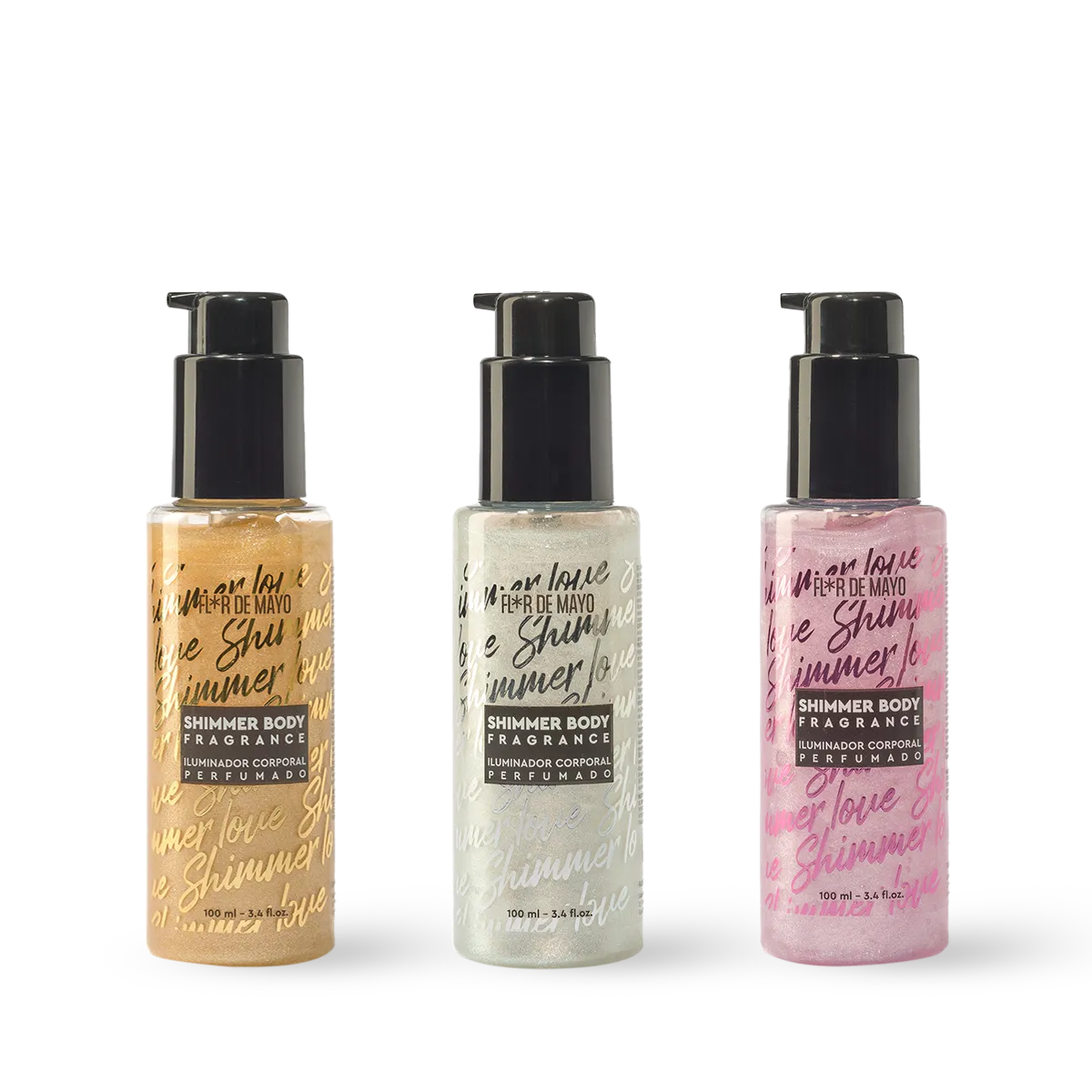 Pack 3 Mini Shimmers 100ml Formato Viaje